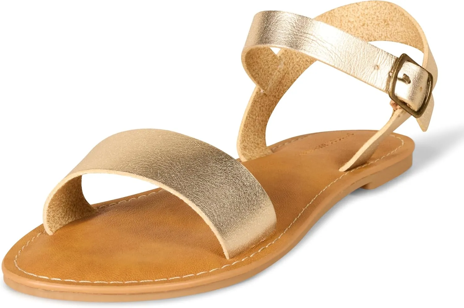 Amazon Essentials Women's Two Strap Buckle Sandal