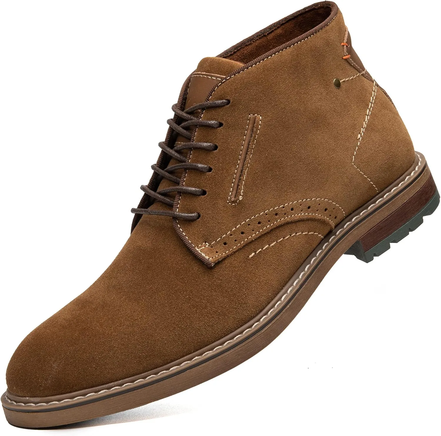 Arkbird Mens Chukka Boots Suede Leather Classic Fashion Casual Ankle Lace-up Dress Boots for Men