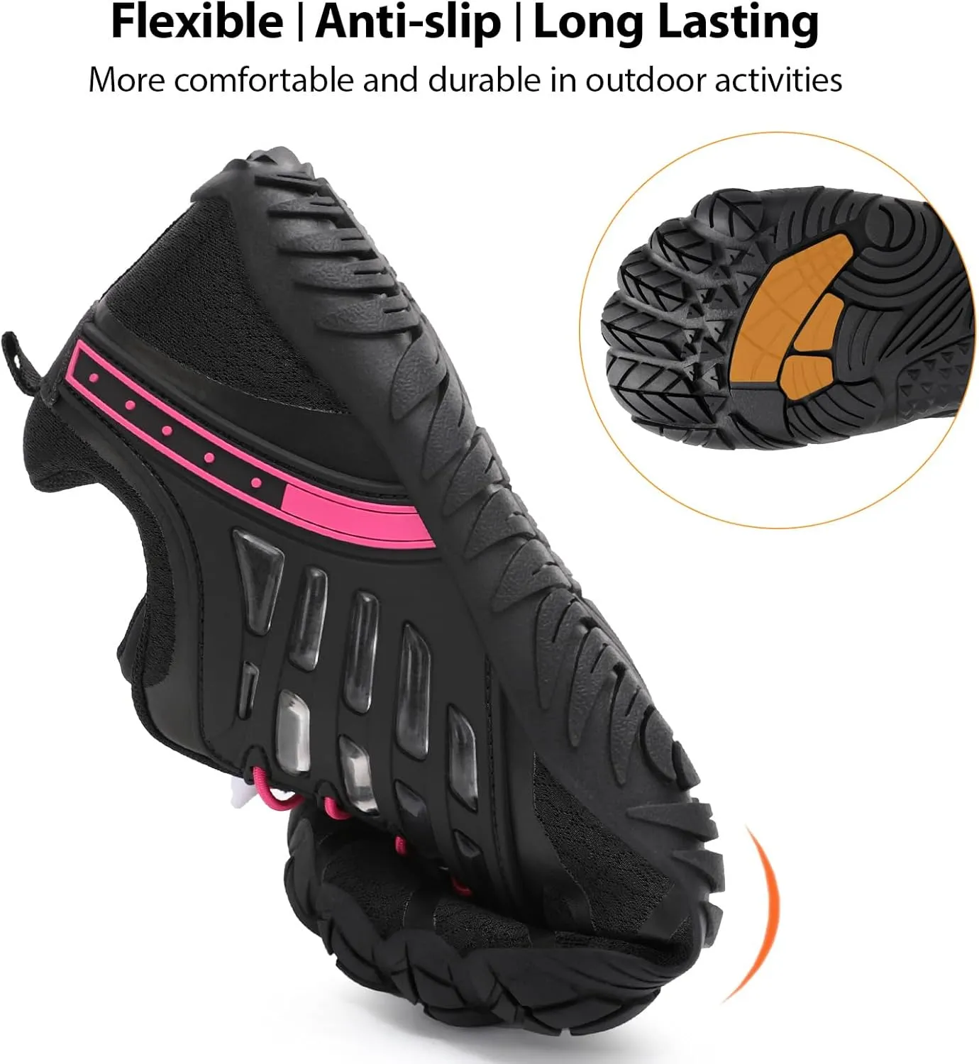 Barefoot Shoes Women Wide Toe Box Zero Drop Minimalist Shoes for Workout Cross-Trainer Walking Hiking Water Grounded Footwear