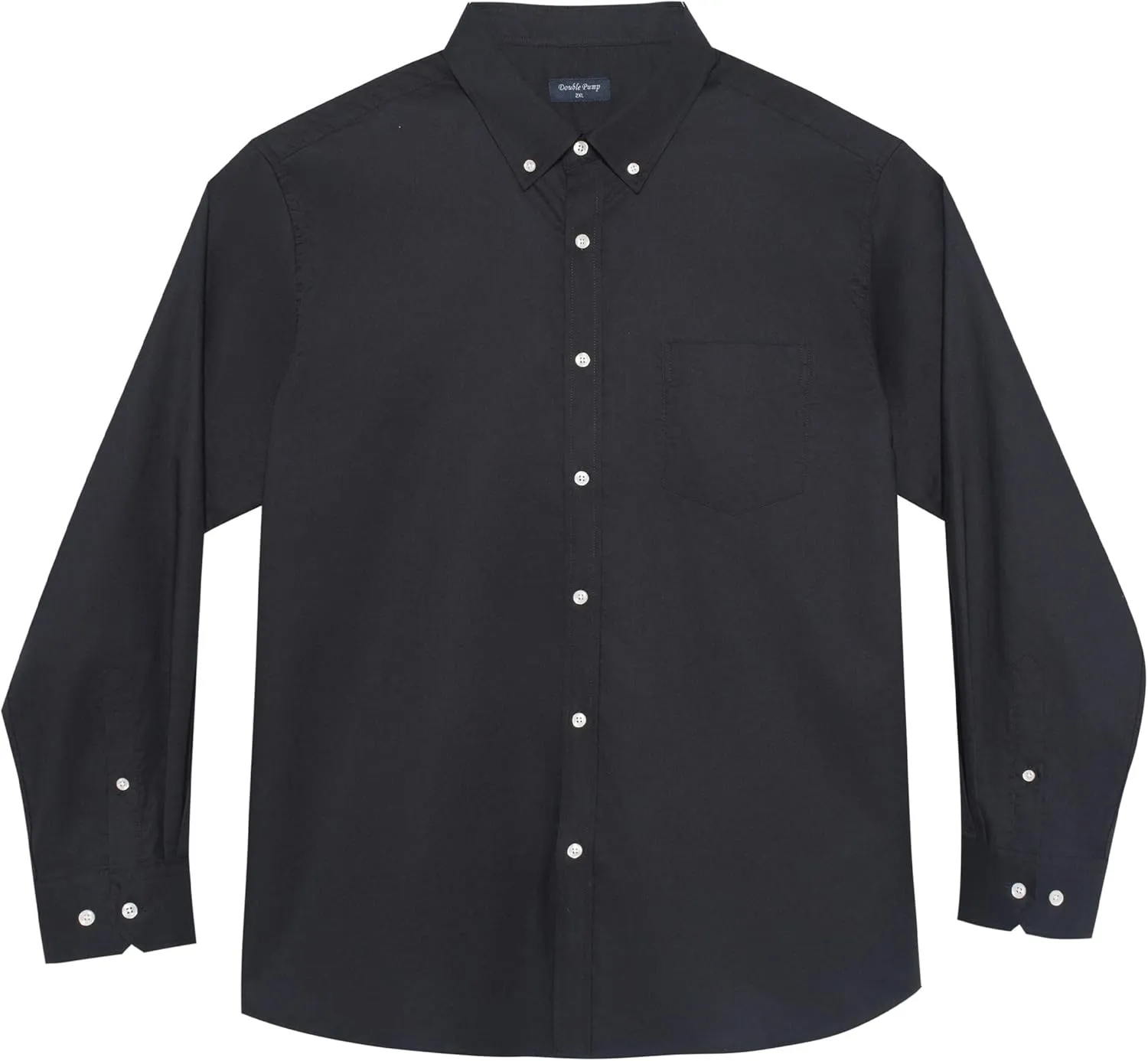 Big and Tall Oxford Dress Shirt for Men Button Down Shirts Long Sleeve Casual Shirt from XXL(T) to 6XL(T)
