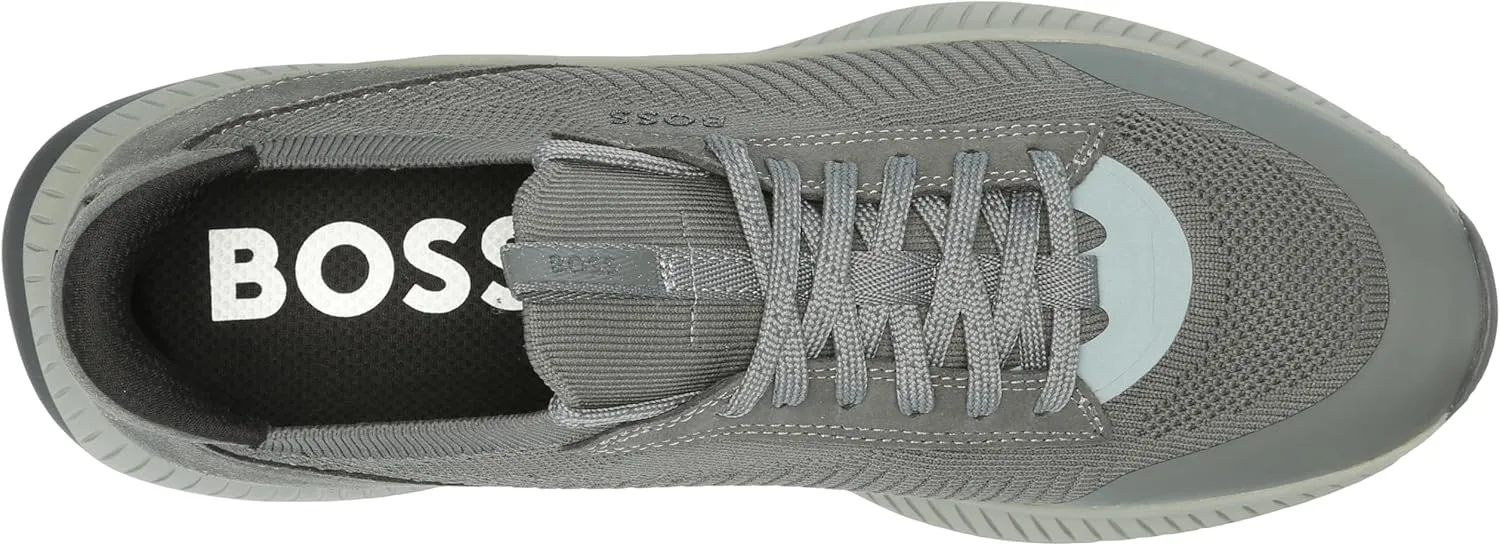 BOSS Men's Modern Knit Structure Running Sneaker