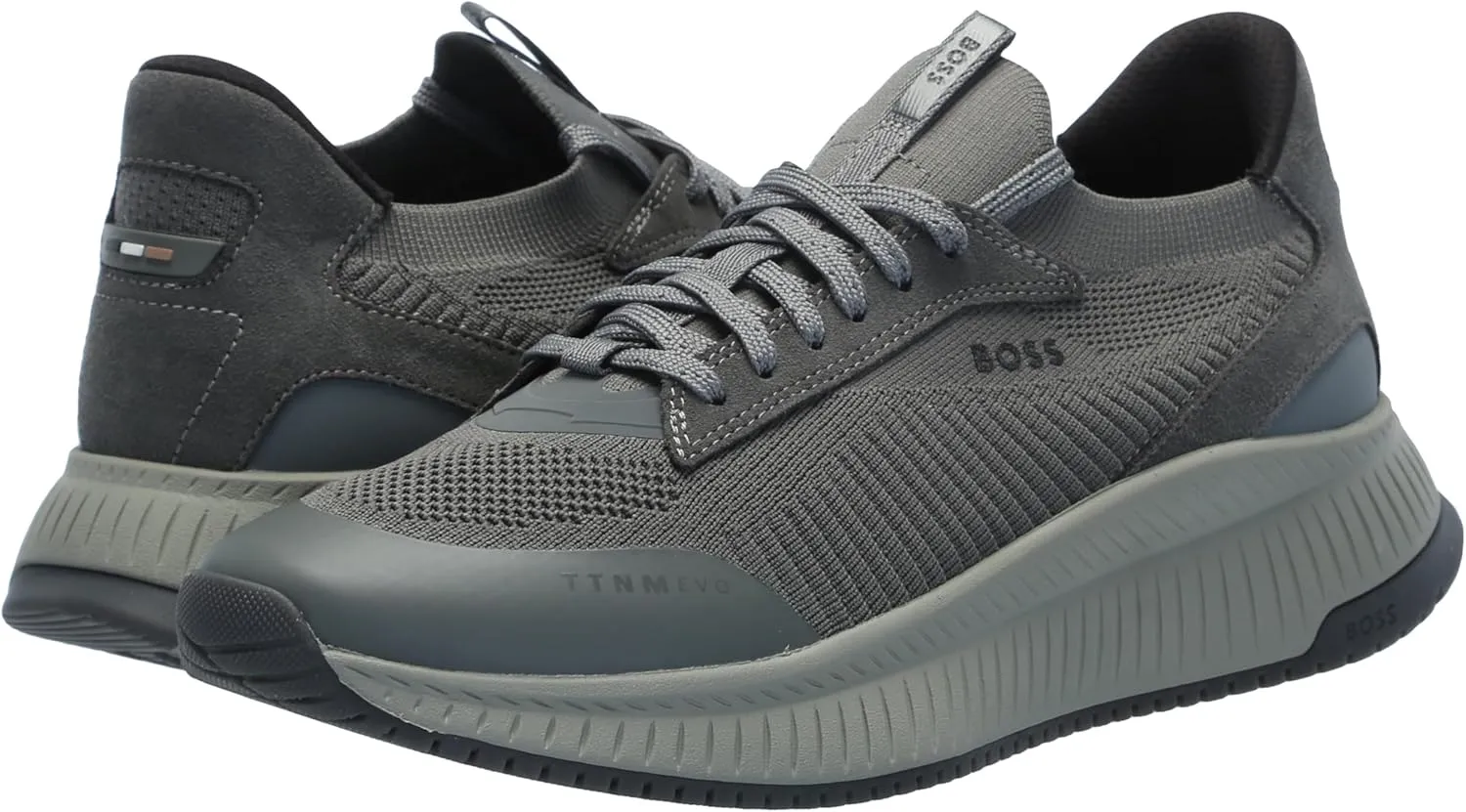 BOSS Men's Modern Knit Structure Running Sneaker