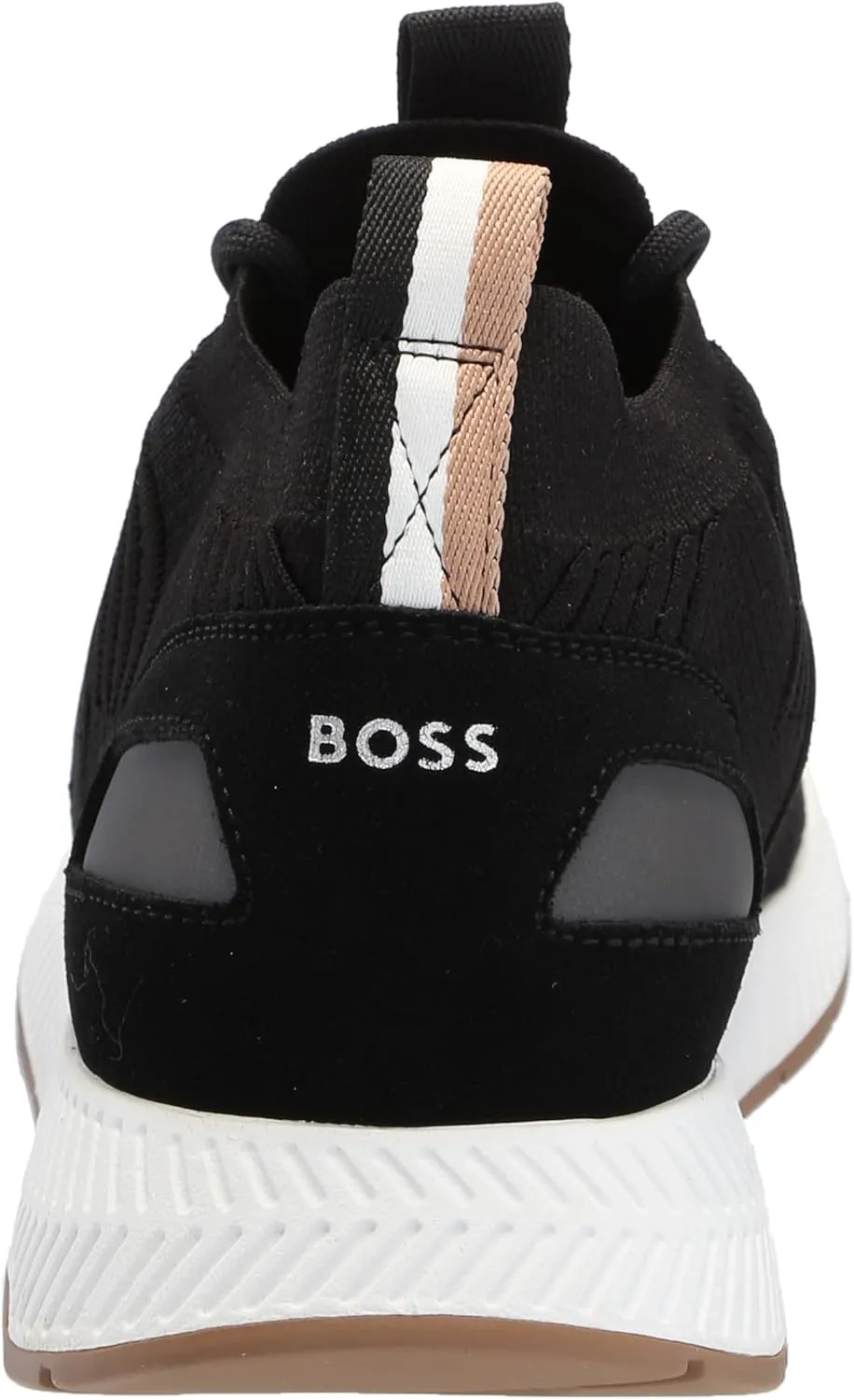 BOSS Men's Structured Knit Sock Running Sneaker