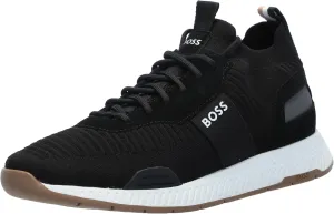 BOSS Men's Structured Knit Sock Running Sneaker