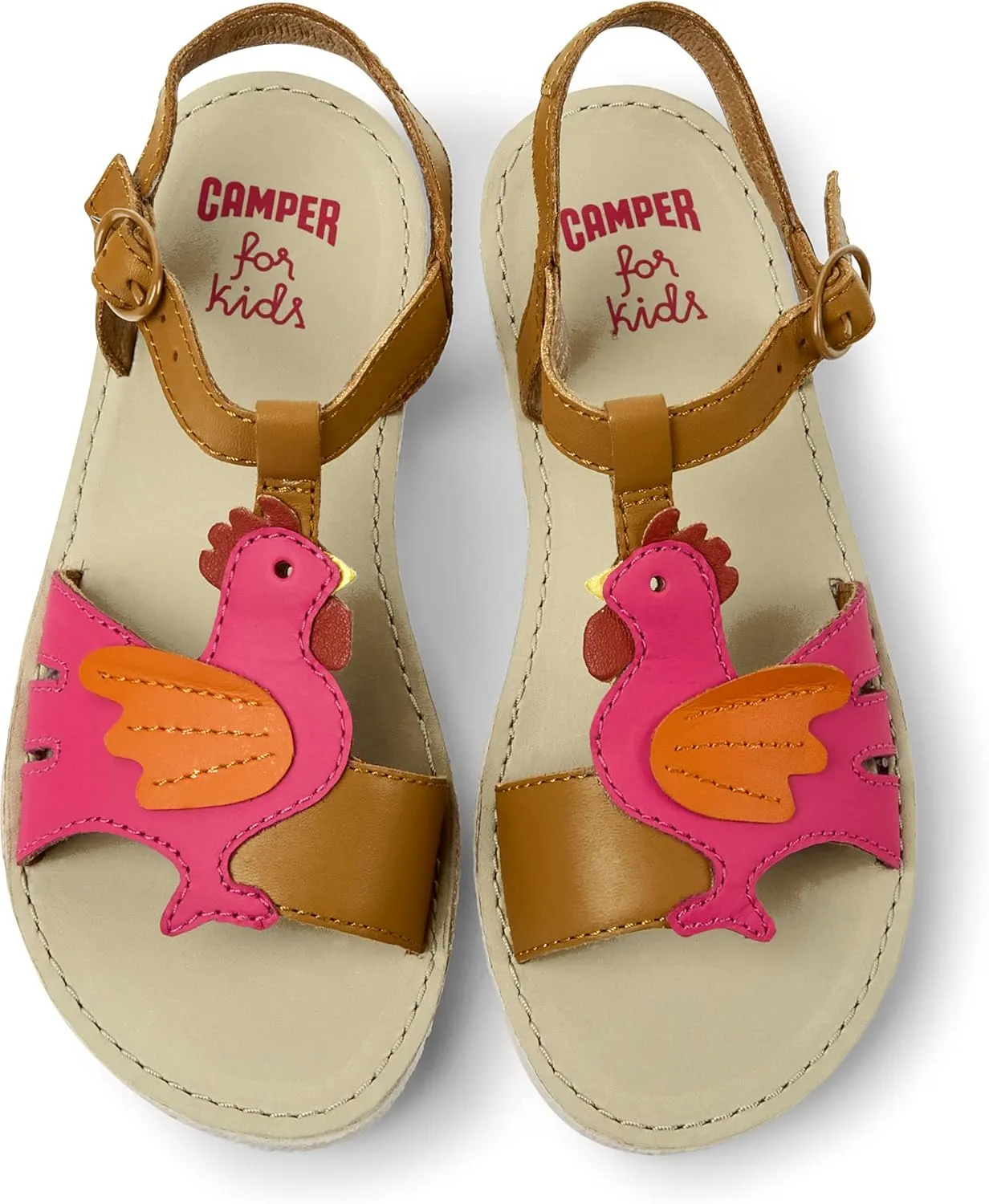 Camper Girl's T-Bar Flat Sandal
