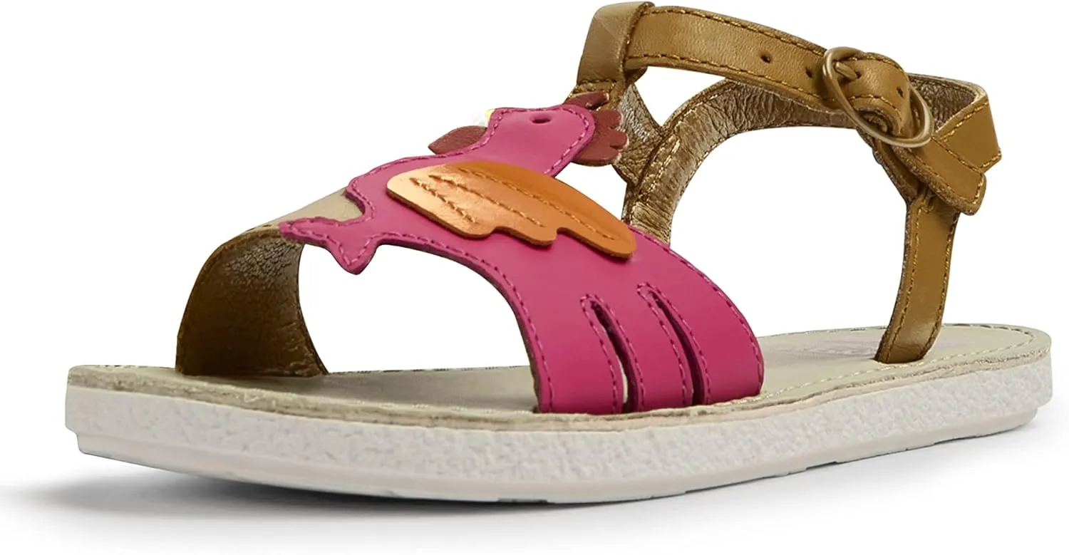 Camper Girl's T-Bar Flat Sandal