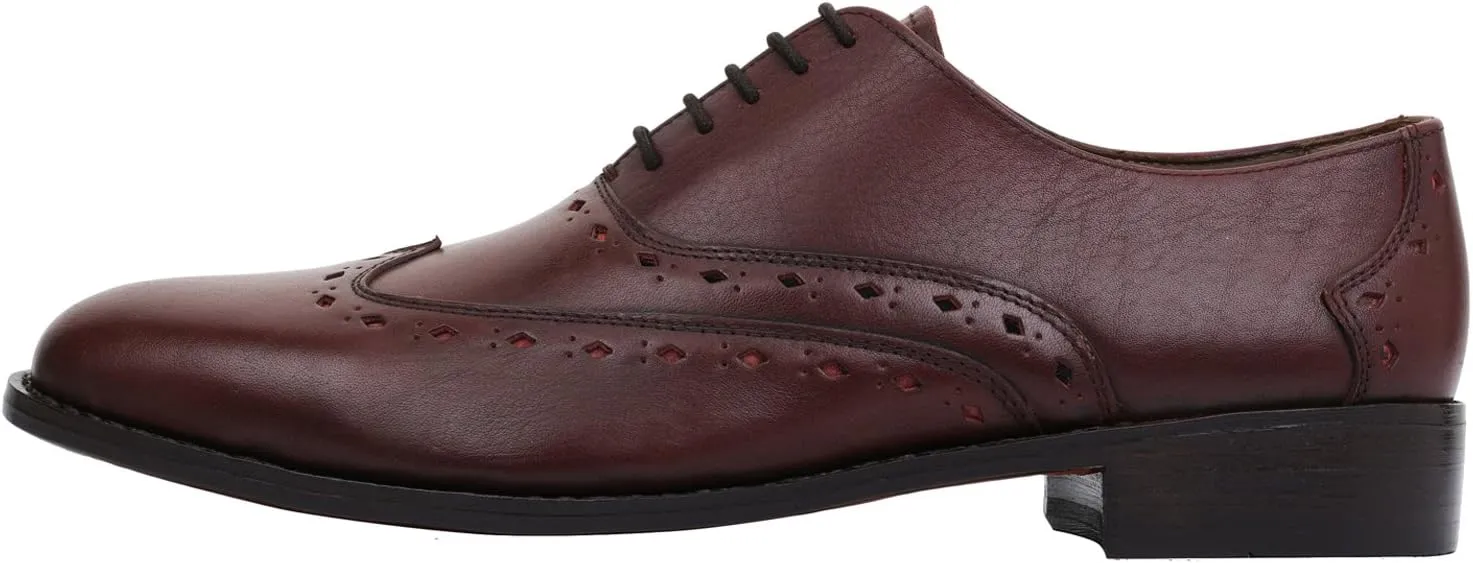 Captoe Oxford Goodyear Welted Formal Handmade Leather Dress Shoes