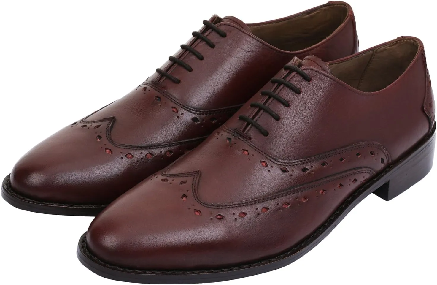 Captoe Oxford Goodyear Welted Formal Handmade Leather Dress Shoes