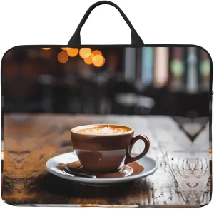 Ceramic Bowl Coffee Printed Laptop Sleeve 16.5 * 12.2", Business and Casual Dual use, Suitable for Some laptops