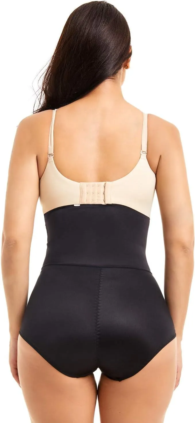 COHTB Women's Tummy Control Shapewear Panties Hi-Waist Body Shaper Underwear Butt Lifter Slimming Briefs