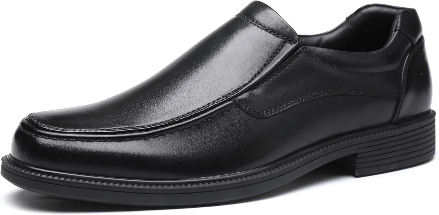 DECARSDZ Mens Faux Patent Leather Tuxedo Classic Formal Loafers Dress Shoes