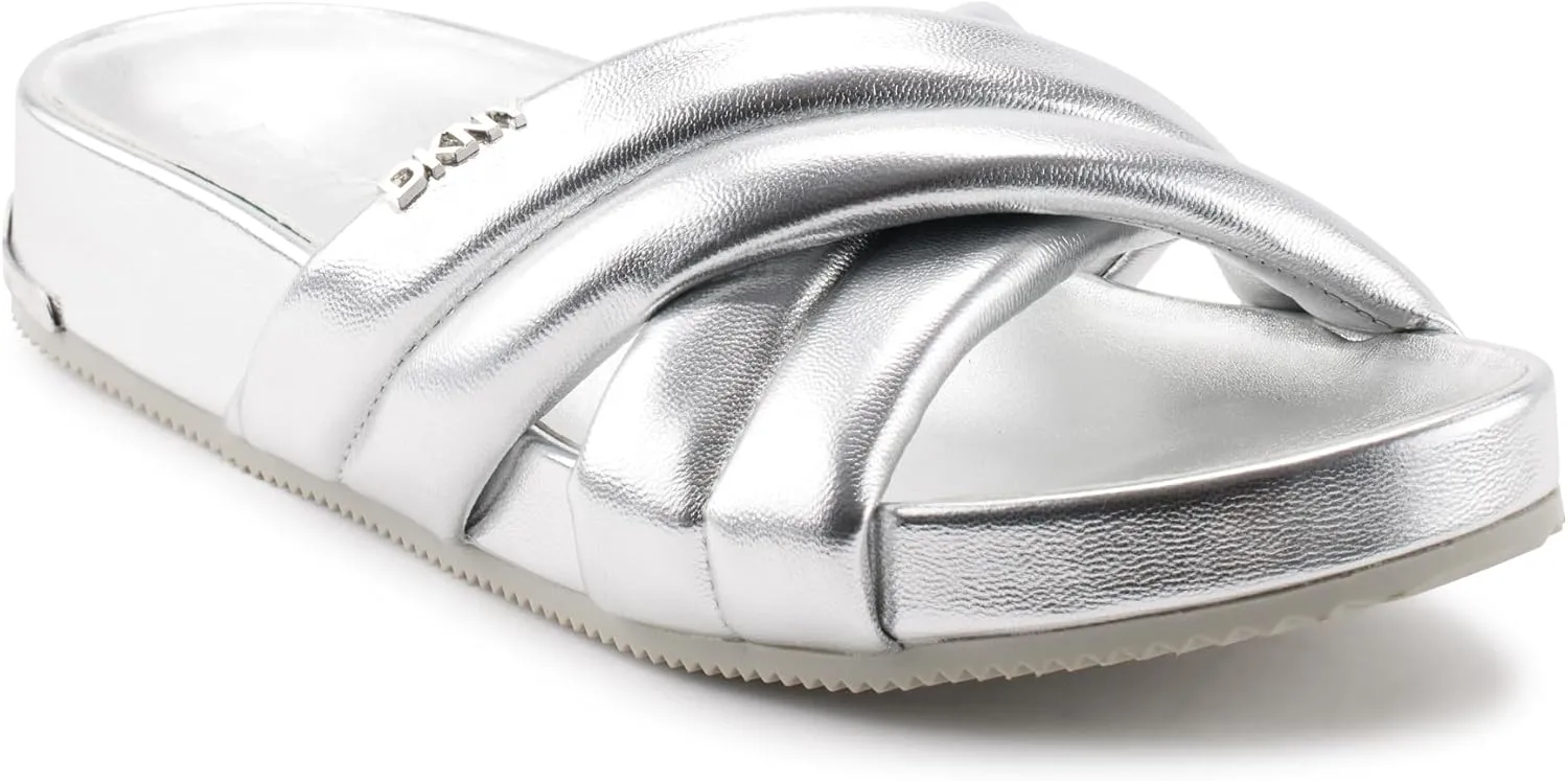 DKNY Women's Indra Criss Cross Flat Sandal
