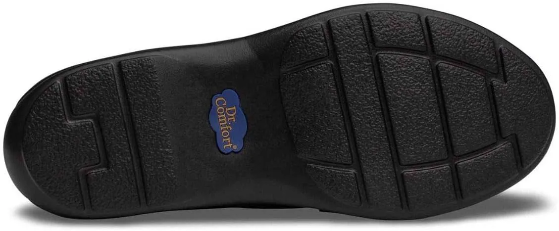 Dr. Comfort Mallory Diabetic Dress Shoes-Easy Off Leather Slip On Diabetic Shoes for Women with Micro-Suede Lining