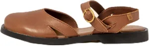 El Naturalista Women Open-Back Flat Sandal, Cuero, 36 EU Weit