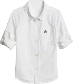 GAP Baby Boys' Oxford Convertible Button-Down Shirt