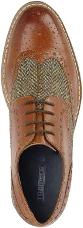 Goor Childrens/Boys Leather 5 Eye Wing Capped Brogue Oxford Shoe