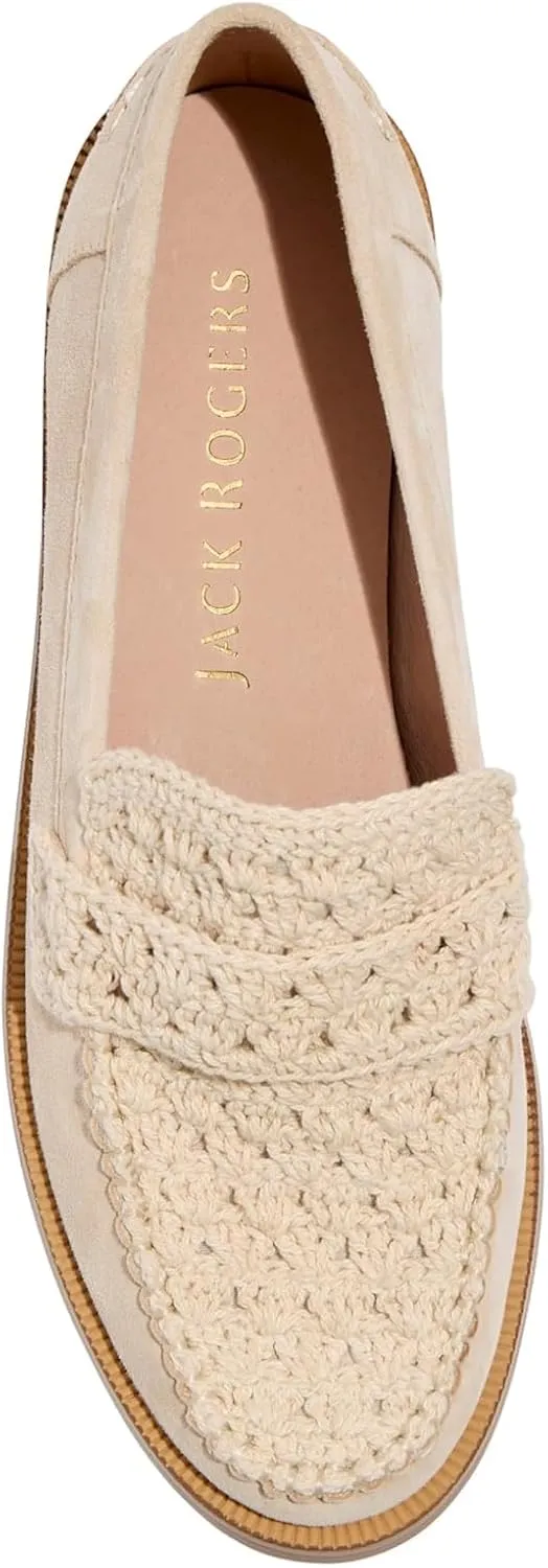 Jack Rogers Women's Dale Loafer-Crochet/Suede
