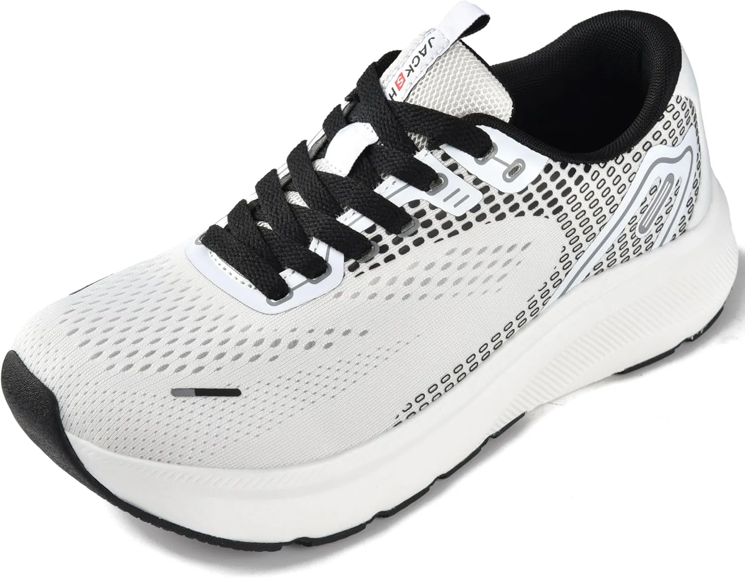 JACKSHIBO Wide Toe Box Shoes Women Arch Support Wide Sneakers for Running Walking Athletic Tennis Orthopedic Plantar Fasciitis Workout with Thick Cushion Zero Drop Sole Width Shoes