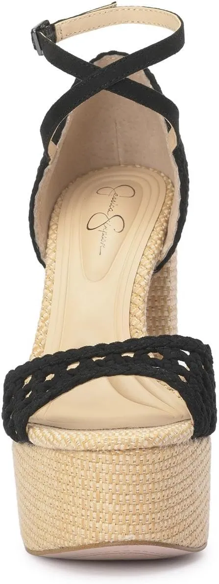 Jessica Simpson Womens Aditi Platform Open Toe Platform Heels