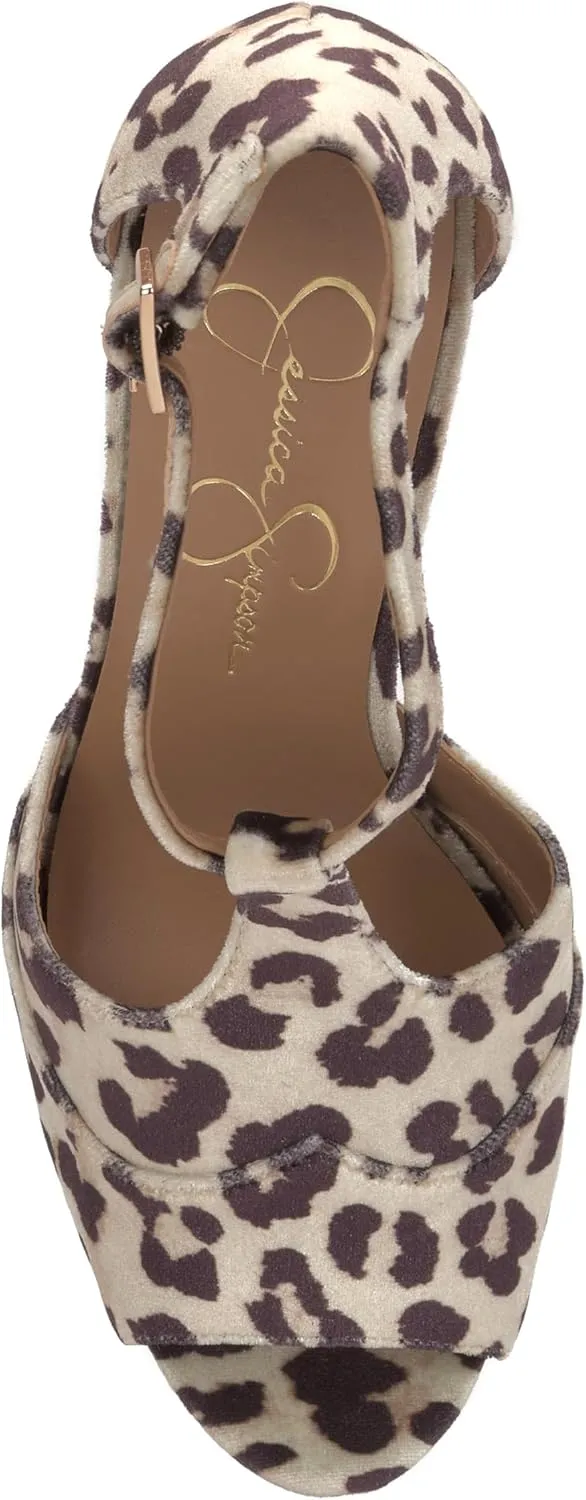 Jessica Simpson Womens Dany 3 Floral Heeled Platform Sandals