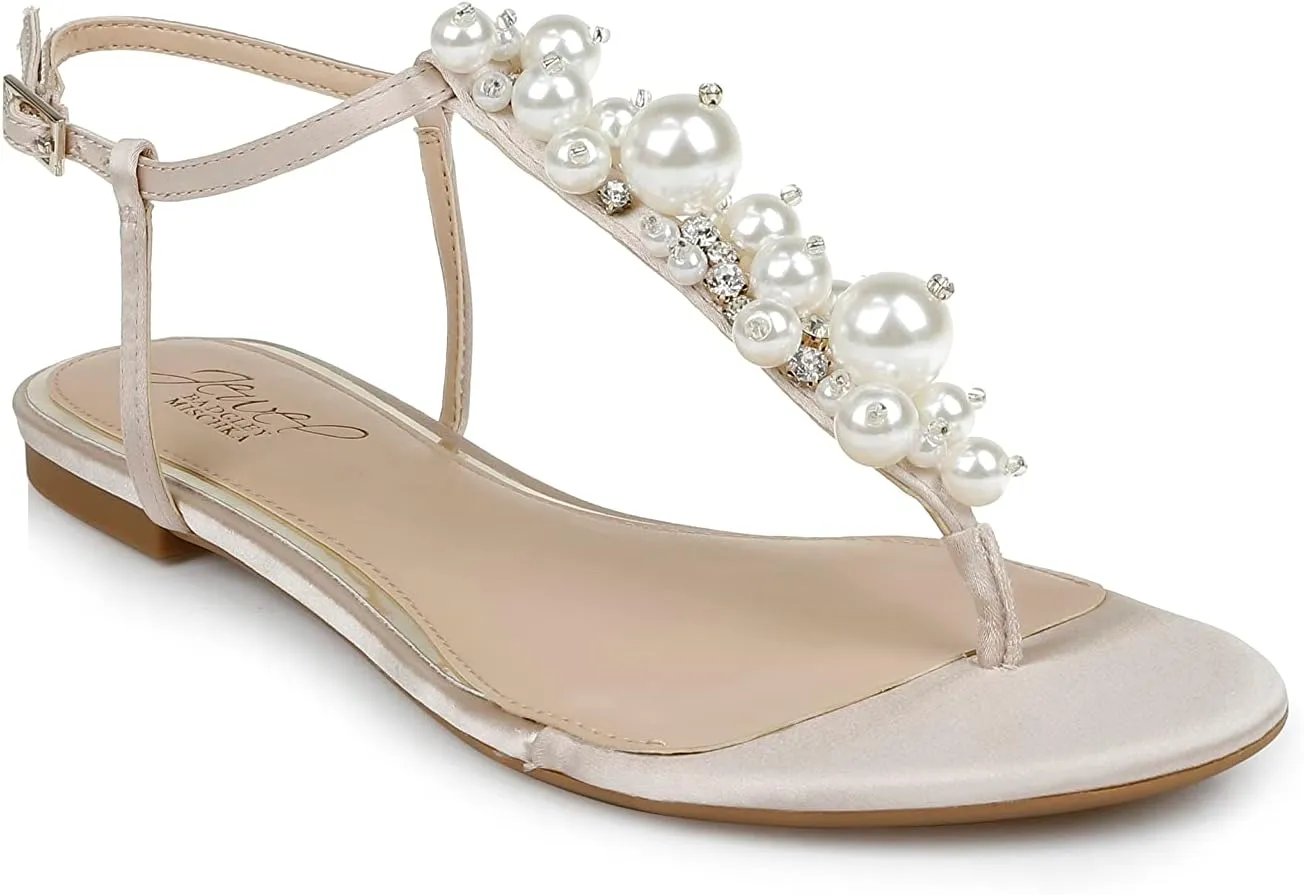 Jewel Badgley Mischka Larissa Flat Sandal