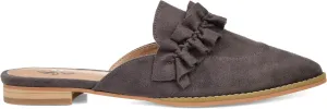 Journee Collection Womens KESSIE Faux Suede Loafer Mule Gray 10 Medium (B,M)