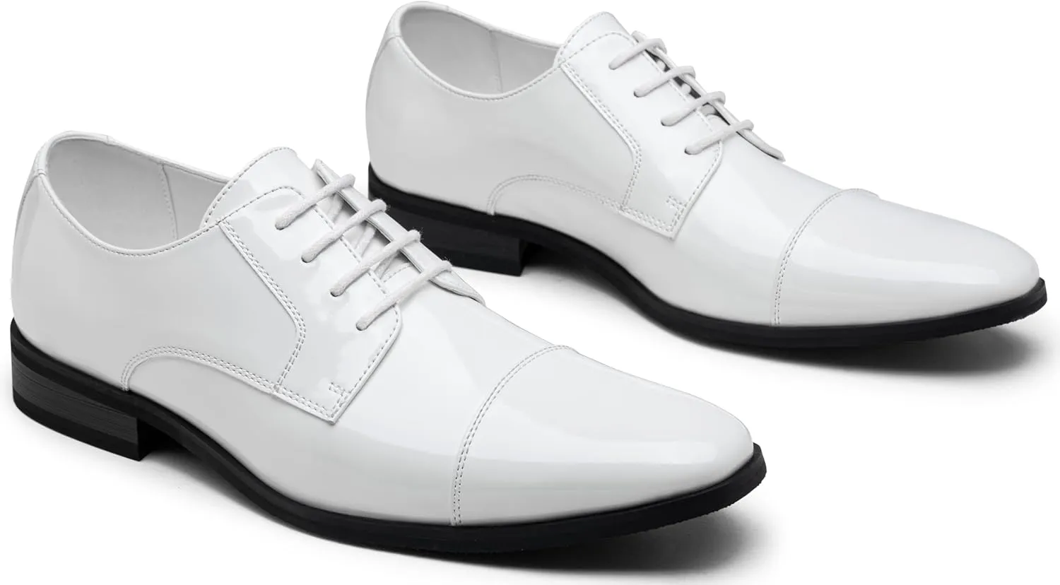 Jousen Mens Dress Shoes Tuxedo Patent Oxford Classic Comfortable Dress Shoes for Men
