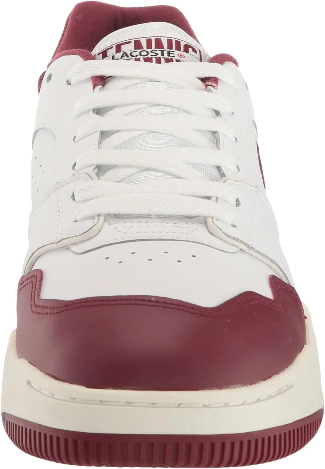 Lacoste Men's Lineshot Mesh Collar Leather Sneaker