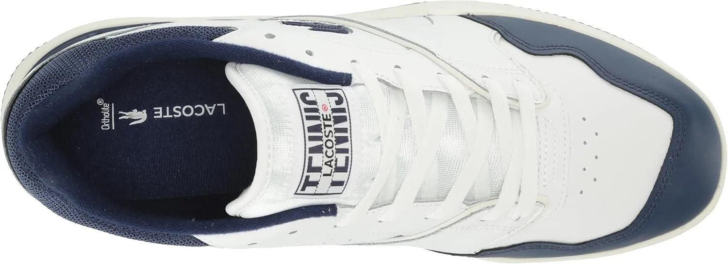Lacoste Men's Lineshot Mesh Collar Leather Sneaker