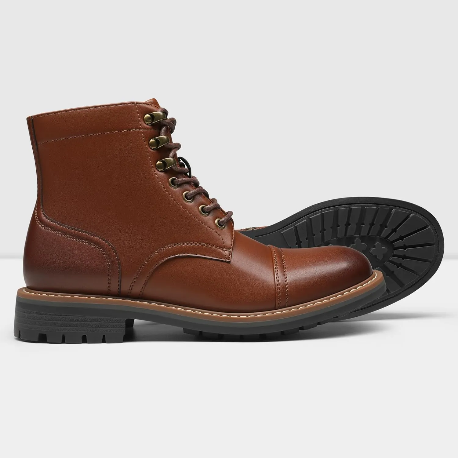 Leather Oxford Dress Boots For Men