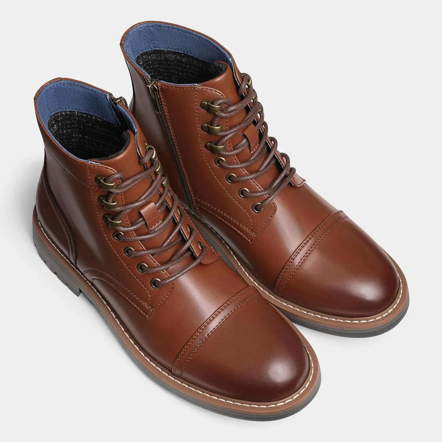 Leather Oxford Dress Boots For Men