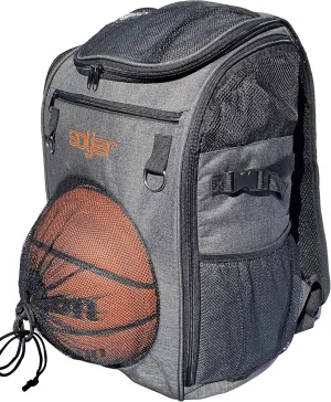 Low Profile Basketball Soccer Gym Back Pack with Wet Net