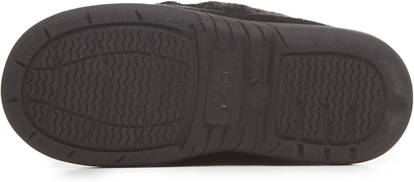 Lucky Brand Boys' Micro Suede Fuzzy Lined Moccasin Slippers