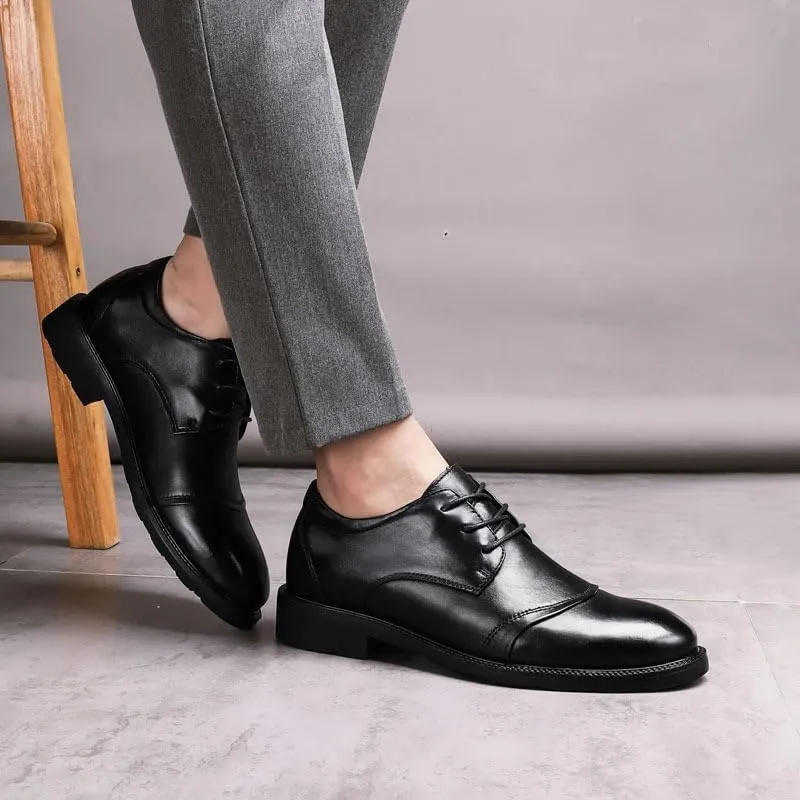 Men's Classic Lace-up Formal Oxfords Fashion Pointed Toe Business Tuxedo Dress Shoes for Men