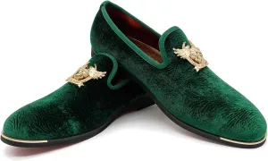 Men's Loafers Vintage Slip on Suede Dress Shoes Velvet Dress Loafers Size 7-13