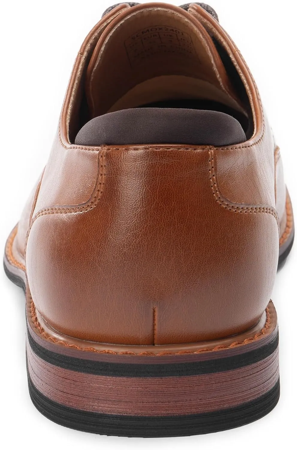 Men's Oxfords Classic Dress Lace Up Shoes, Leather Lined, Heel Pad Design for Formal Occasions