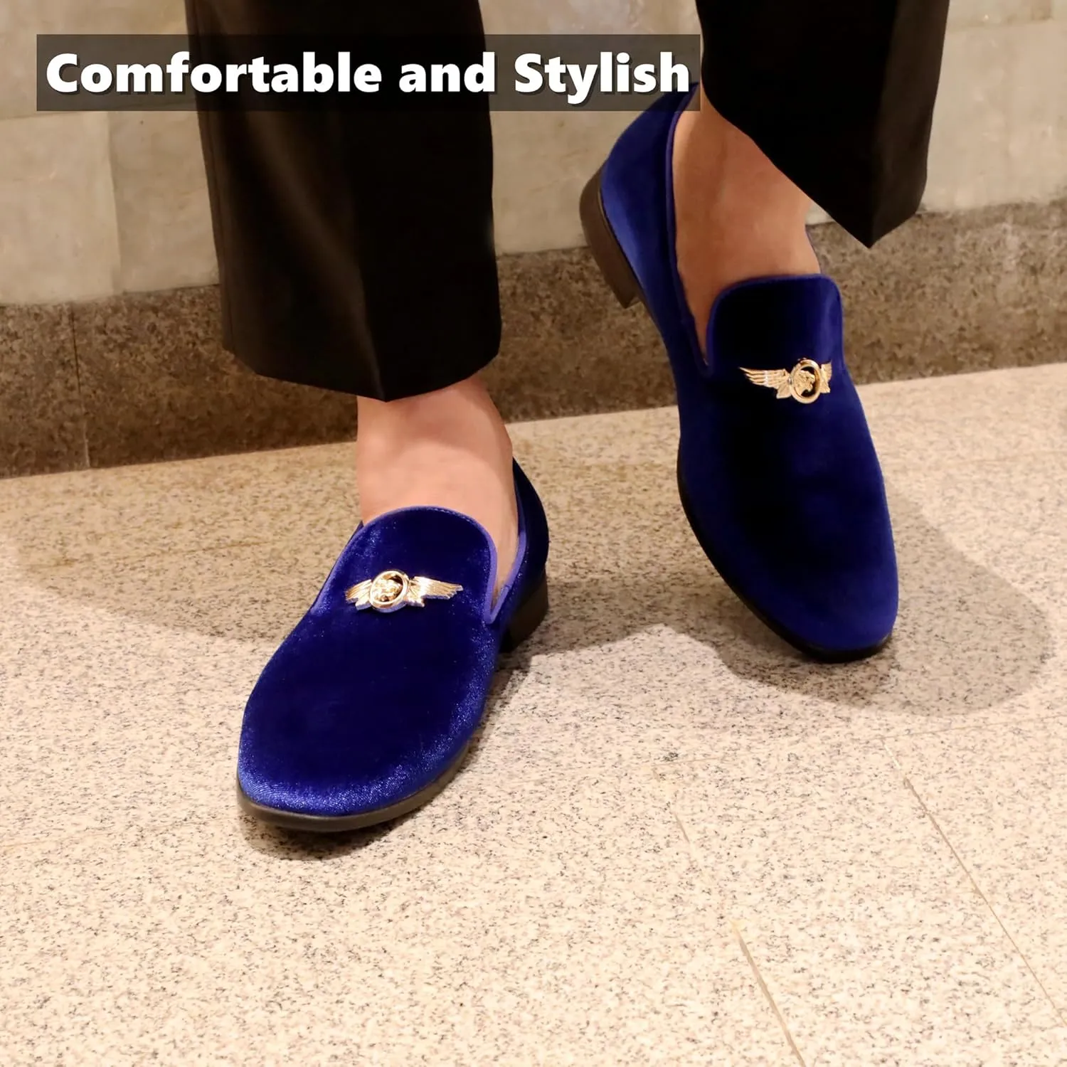 Men's Penny Slip-on Velvet Loafer Suede Dress Shoes Designer Smoking Slipper Prom Wedding Shoes