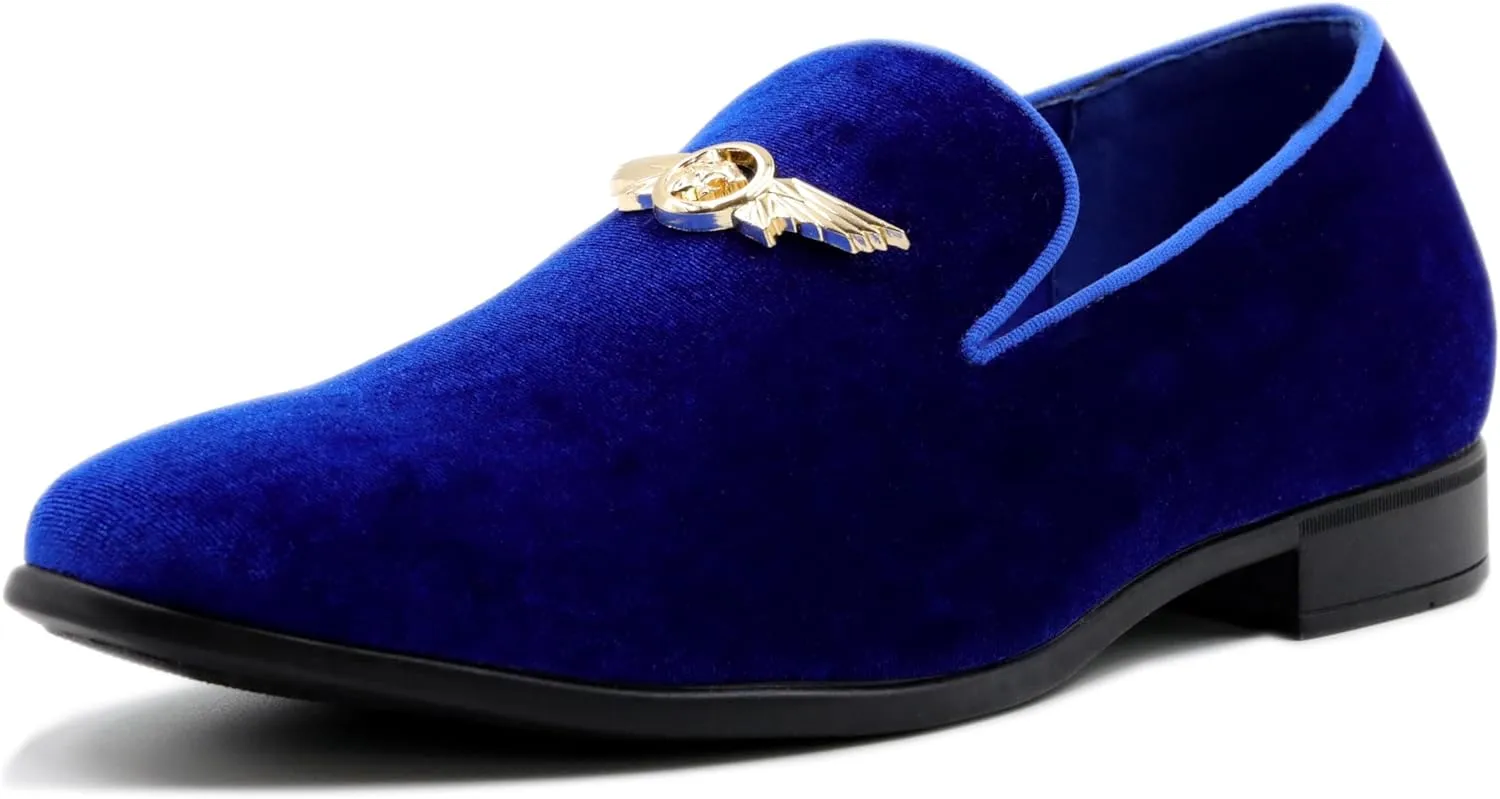 Men's Penny Slip-on Velvet Loafer Suede Dress Shoes Designer Smoking Slipper Prom Wedding Shoes