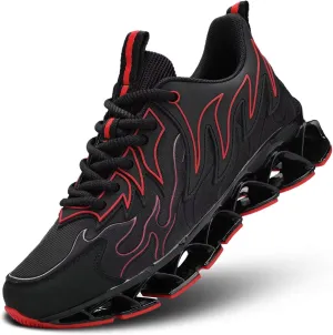 Men's Running Shoes Breathable Mesh Trail Runners Fashion Blade Sneakers Non Slip Gym Sport Trainer Casual Athletic Walking Shoes