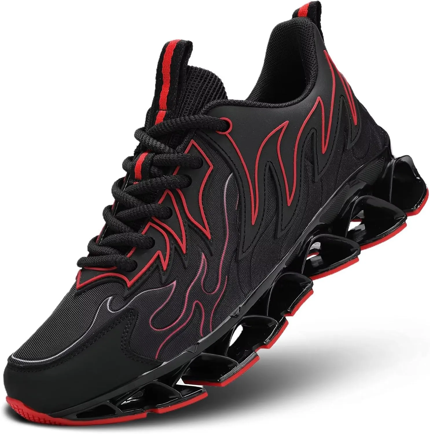 Men's Running Shoes Breathable Mesh Trail Runners Fashion Blade Sneakers Non Slip Gym Sport Trainer Casual Athletic Walking Shoes