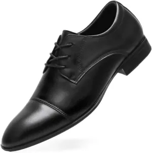 MWX Men's Dress Shoes Black Formal Business Oxford Classic Lace Up Wingtip Casual Shoes