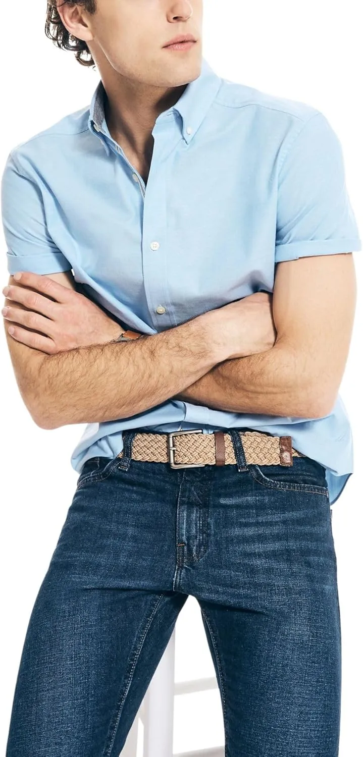 Nautica Men's Oxford Short-Sleeve Shirt