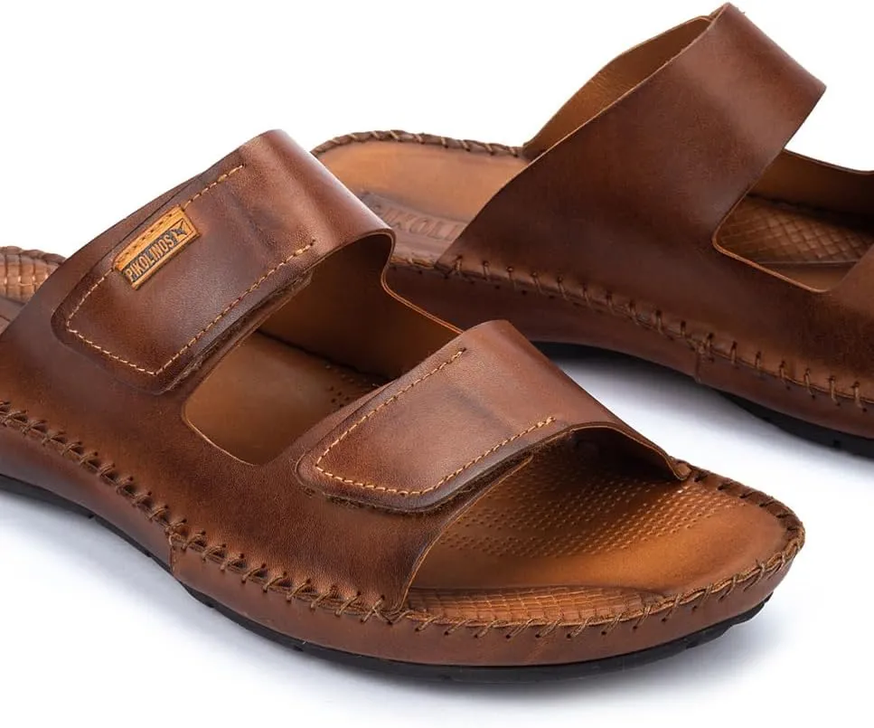 PIKOLINOS Flat Sandals Leather Tarifa for Man