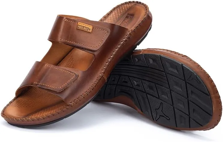 PIKOLINOS Flat Sandals Leather Tarifa for Man