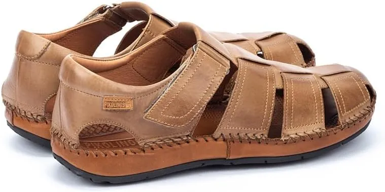 PIKOLINOS Flat Sandals Leather Tarifa for Man