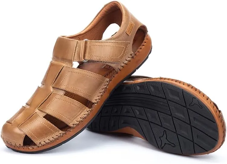 PIKOLINOS Flat Sandals Leather Tarifa for Man
