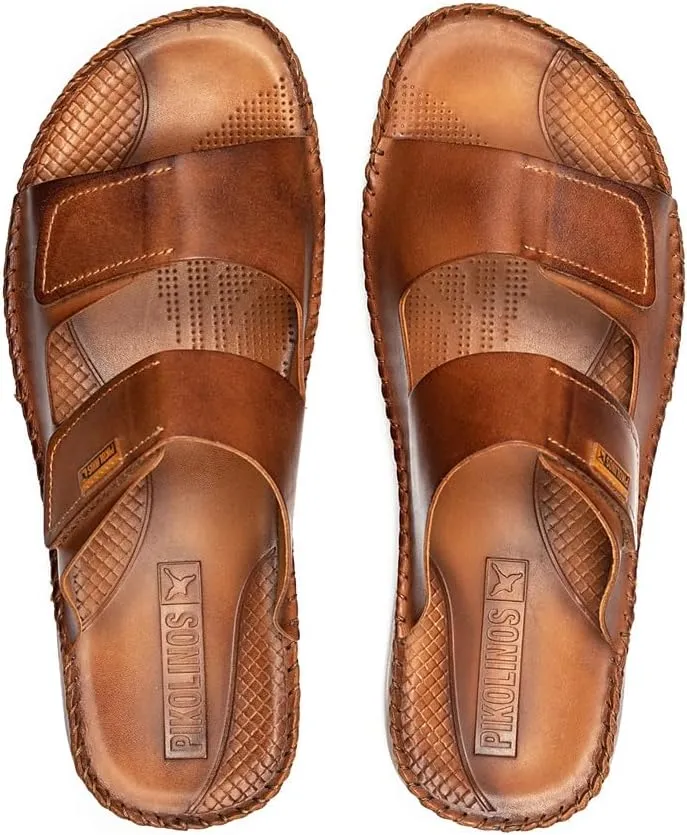 PIKOLINOS Flat Sandals Leather Tarifa for Man