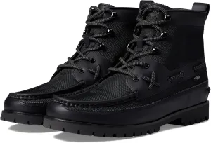 Polo Ralph Lauren Men's Ranger Mid Leather & Oxford Sneaker Boot Fashion, Black, 9