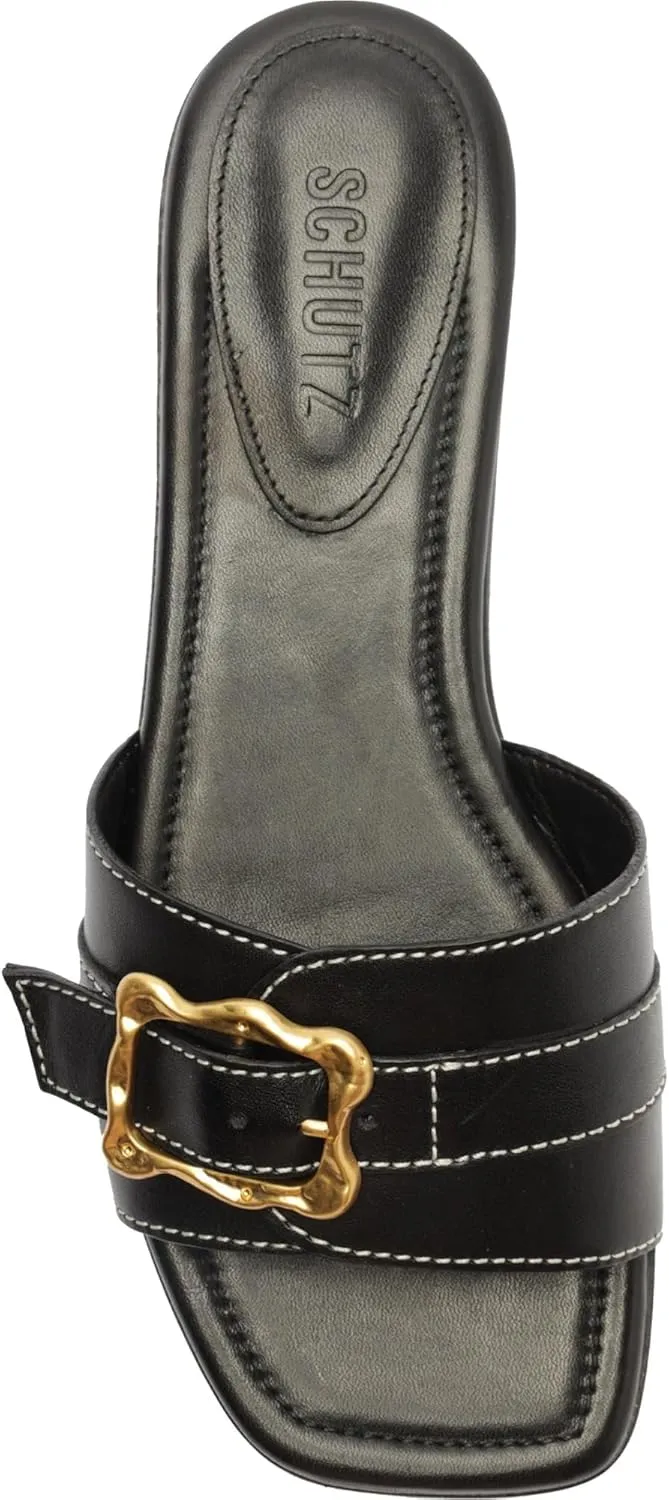 SCHUTZ Women's Wavy Flat Sandal