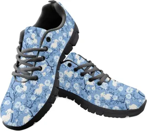 Sports Trainer Running Sneakers for Women Girls Causal Travel Shoes Outdoor Walking Low Heel Lace up Shoe Breathable Flexible for Lady